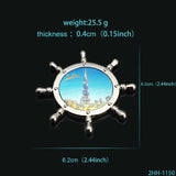 Dubai Style Rudder Fridge Magnets Zinc Alloy Accessories