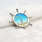 Dubai Style Rudder Fridge Magnets Zinc Alloy Accessories
