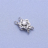 925 Silver DIY Hexagram Buckle Pearl Necklace Bracelet Connection