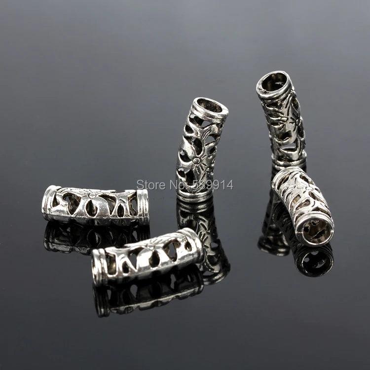 30Pcs Tibetan Silver DIY Beads Charms for Bracelets