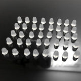 1000Pcs Silicone Barrel Bullet Style Earring Back DIY Findings