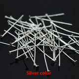 26MM Flat Head Pins 1000Pcs Metal Silver Bronze Nickel Plated