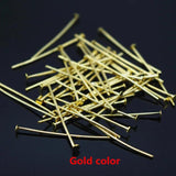 26MM Flat Head Pins 1000Pcs Metal Silver Bronze Nickel Plated