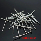 26MM Flat Head Pins 1000Pcs Metal Silver Bronze Nickel Plated