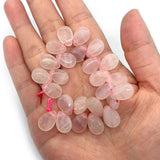 Natural Stone Pink Crystal Quartz Bracelet Necklace