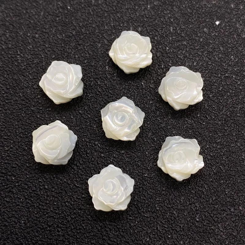 10PCS Mother of Pearl Shell Beads for Jewelry Making Earrings