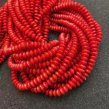 Natural Coral Beads Flat Round Shape Loose Beads for Jewelry Making