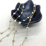 1 Meter Heart-shaped Pearl Bead Chain for DIY Jewelry Making