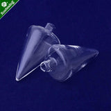 10pcs Clear Glass Water Droplets Shape Pendant Wishing Bottles