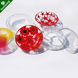 DIY Saucer Shape Silicone Pendant Mold For Epoxy Resin Jewelry Making