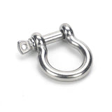 10 Pack Outdoor U-D Buckle Black, Silver Alloy Clasps DIY Jewelry Making