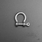 10 Pack Outdoor U-D Buckle Black, Silver Alloy Clasps DIY Jewelry Making