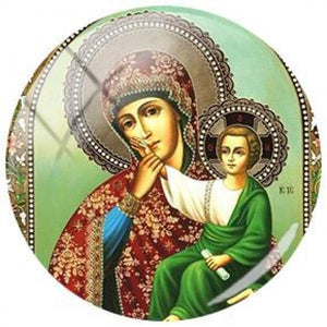 Glass Cabochons Religion DIY Necklace Making Kit Gift