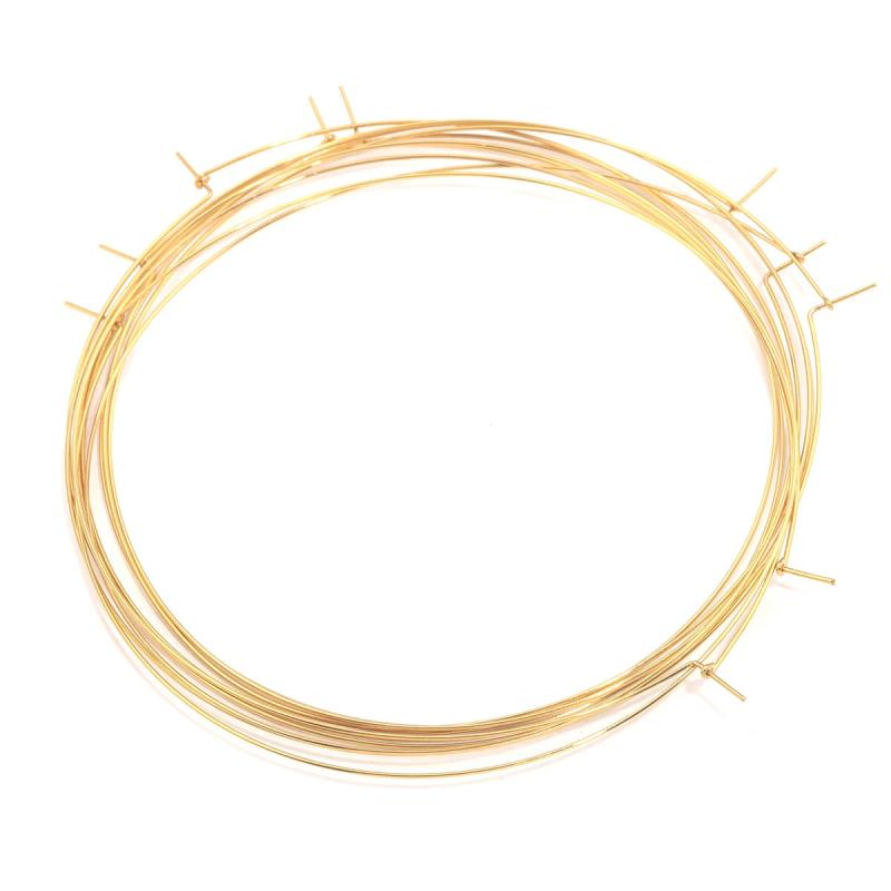 10pcs 100mm Big Circle Wire Hoops PVD 18k Plated Earrings DIY Dangle Earring