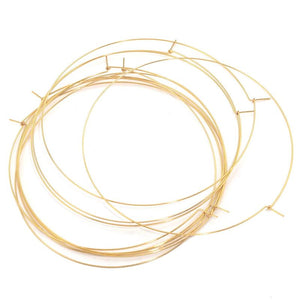 10pcs 100mm Big Circle Wire Hoops PVD 18k Plated Earrings DIY Dangle Earring