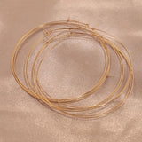 10pcs 100mm Big Circle Wire Hoops PVD 18k Plated Earrings DIY Dangle Earring