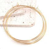 10pcs 100mm Big Circle Wire Hoops PVD 18k Plated Earrings DIY Dangle Earring