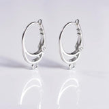 20pcs Silver Brass Lever Back Earring Hooks Spring Findings