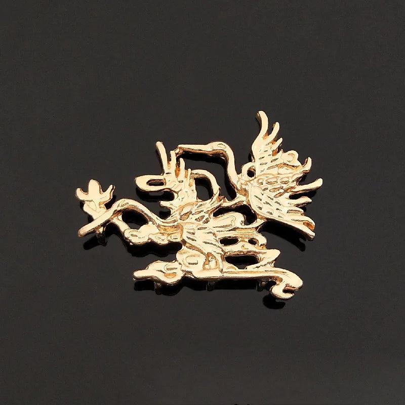 10 PCS KC Plated Alloy Flying Crane Hairpin Retro Headdress