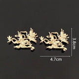 10 PCS KC Plated Alloy Flying Crane Hairpin Retro Headdress