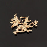 10 PCS KC Plated Alloy Flying Crane Hairpin Retro Headdress