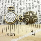 30 pcs Vintage Watches Pendant Antique Bronze for Bracelets Necklace DIY