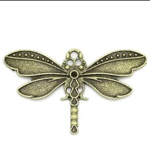 10Pcs Bronze Dragonfly Pendant Charms for DIY Jewelry Making