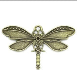 10Pcs Bronze Dragonfly Pendant Charms for DIY Jewelry Making