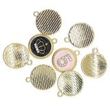 10Pcs Crown No.5 Enamel Charms Pendants DIY Jewelry Making