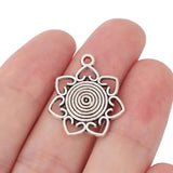Tibetan Silver Heart Charms Pendants for Jewelry Making