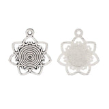 Tibetan Silver Heart Charms Pendants for Jewelry Making