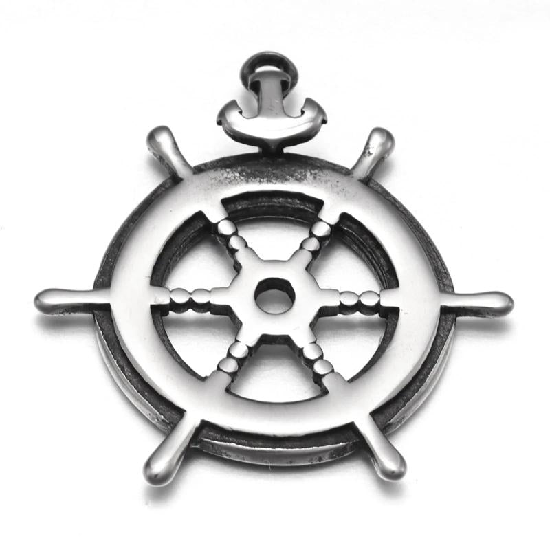 Stainless Steel Rudder Anchor Pendant Charms DIY Jewelry Making Supplies