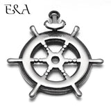 Stainless Steel Rudder Anchor Pendant Charms DIY Jewelry Making Supplies