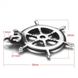Stainless Steel Rudder Anchor Pendant Charms DIY Jewelry Making Supplies