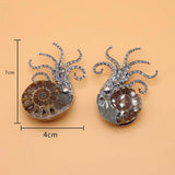 Shell Pearl Octopus Mother Shell Clasp Brooch Pendant DIY Necklace Earring