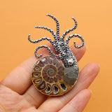 Shell Pearl Octopus Mother Shell Clasp Brooch Pendant DIY Necklace Earring