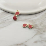 10pcs Cartoon Sunglasses Metal Charm DIY Accessory for Jewelry Making