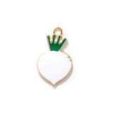 10pcs Small Carrots Raddish Charms for DIY Jewelry Making