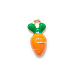 10pcs Small Carrots Raddish Charms for DIY Jewelry Making