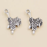 25pcs Tibetan Silver Saddle Charms Pendants 12x22mm