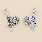 25pcs Tibetan Silver Saddle Charms Pendants 12x22mm