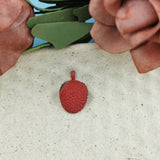 10pcs Lychee Shape Charms Painted Alloy Jewelry DIY Accessories