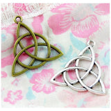 50pcs Triangle Charm 29*28MM Antique Silver Plated DIY Jewelry Supplies
