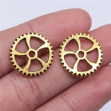 20pcs 18mm Gear Charms Antique Plated Zinc Alloy Charms Pendant
