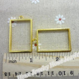 24 PCS Vintage Charms Frame Pendant DIY Metal Jewelry Making