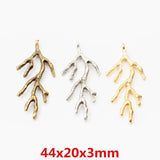 40pcs Tree Branch Twig Charm Pendant for DIY Jewelry Making