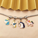 27pcs Horse Unicorn Metal Charms for DIY Jewelry Making Bulk Accessory