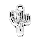 20pcs Cactus Charms Antique Silver For Jewelry Making