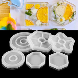 Silicone Fruit Disc Tea Tray Coaster Mold DIY Epoxy Kit