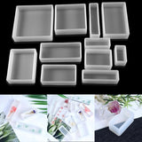 Silicone Rectangle Molds for DIY Pendant Jewelry Making
